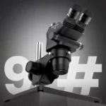 Soptop 9 Ayarlanabilir Trinoküler Mikroskop 6.7-4.5X 360 Derece, Alüminyum Alaşımlı Büyük Tabanlı