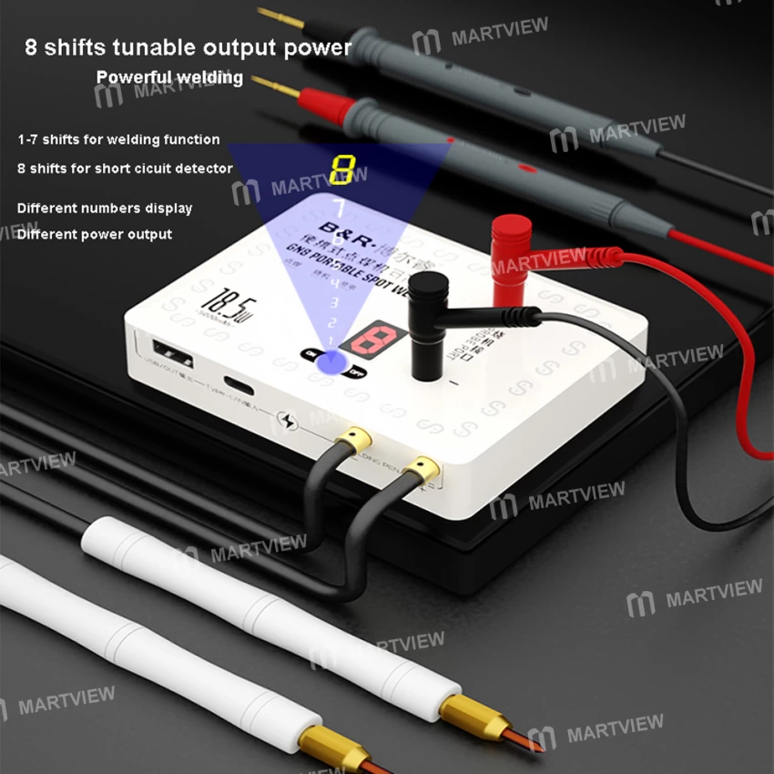 B&R Gn-8 2’si 1 Arada Taşınabilir Nokta Kaynak Makinesi, Şarj Fonksiyonu ile Cep Telefonu Lityum Batarya Kaynağı İçin
