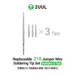 2UUL FD35 Değiştirilebilir 210 Jumper Kablo Lehimleme Ucu Seti (3 Parça/Set)
