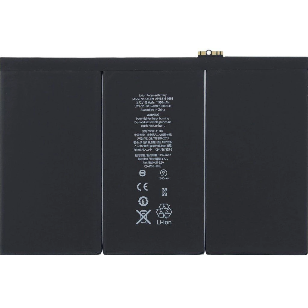 Apple İpad 4 Batarya Pil